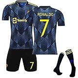 MUFC Trikot Set Home Stadium No.7 Jersey Fußballtrikot für Kinder/Erwachsene mit Socken Fußballtrikot für Jungen Herren