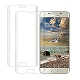 Rcokas für Samsung S7 edge Panzerglas Galaxy S7 edge Folie [2 Stück][Samsung Galaxy S7 edge 5.5'], 9H, Anti-Kratzen, Anti-Bläschen, Anti-Öl, Kompitabel mit Samsung Galaxy S7 edge Schutzfolie