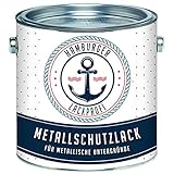 Metallschutzlack MATT Anthrazitgrau RAL 7016 Grau Metallschutzfarbe Metalllack Metallfarbe // Hamburger Lack-Profi (2,5 L)