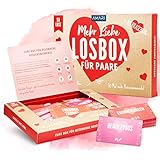 AMARI ® Losbox für Paare Pärchen für 50 unvergessliche Momente - 50 Lose für Spiel, Spaß & Liebe - Zum Geburtstag, Jahrestag für Mann, Frau, Freund & Freundin