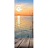 Textil-Banner Sonnenuntergang am See (Displaybanner) 100% Polyester Motivbanner