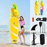 Board Stand Up Paddling, Board Paddling Board Inflatable With Premium Complete Accessories For Children And Adults In Oceans, Rivers And Lakes, 320 X 81 X 15 Cm, Up To 160 Kg320*81*15cm-yellow