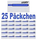 Lamy T10 Tintenpatronen blau (25 Päckchen mit je 5 Patronen) 125 Patronen