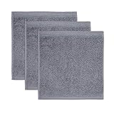 möve Superwuschel Seiftuch 30 x 30 cm aus 100% Baumwolle, stone 3er Set