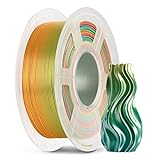 ANYCUBIC PLA Filament 1.75mm Silk Regenbogen, 3D Drucker Filament 1.75 PLA 1kg Spool, Glänzend, Premium-Qualität, Biologisch abbaubar