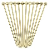 cocktail spieße Cocktailspieße aus Edelstahl, Cocktail Stirrer，Martini-Spieße, Vorspeisen-Stäbchen, Partyzubehör, 12 Stück 107MM gold