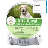 MC-Royal® Zeckenhalsband für Hunde - Effektiver Schutz vor Ungeziefern - wasserdicht und verstellbar - bis zu 8 Monate Zeckenschutz mit 100% natürlichen Inhaltsstoffen