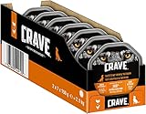 CRAVE Premium Pastete mit Huhn & Truthahn für Hunde – Getreidefreies Adult Nassfutter mit hohem Proteingehalt – Schalen 14x 150 g