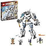 LEGO 71738 NINJAGO Legacy Zanes Titan-Mech Ninja Bauset mit Jay als goldene Figur und 2 Geisterkämpfern