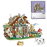 ADIY Bauernhaus Mini-Baukasten, Weihnachtsserie Bausteinset (899PCS)