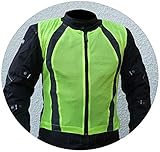 HEYBERRY Motorrad Warnweste Sicherheitsweste Reflektorweste neon gelb Gr. L