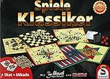 Steinchenwelt Spielesammlung Schmidt Spiele Klassiker Idee+Spiel Limited Edition (Kniffel, Mensch ärgere Dich Nicht, Mikado, Skat)