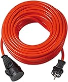 Brennenstuhl BREMAXX Verlängerungskabel (25m Kabel in orange, für den Einsatz im Außenbereich IP44, Stromkabel einsetzbar bis -35 ºC, öl- und UV-beständig)