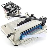 CGOLDENWALL Industrielle Papierschneidemaschine Office bis zu 400 Blatt Schnittgenauigkeit: 0.02mm Maximale Schnittstärke: 4cm für Bastelpapier, Gutscheine, Etiketten und Karton