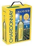 Grand Sud - Chardonnay - Sortentypischer Trocken Weißwein - Großpackungen Wein Bag in Box 3l (1 x 3 L)