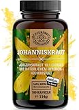 Johanniskraut Kapseln - 180 Stück je 5.000mg - WICHTIG: 10:1 Extrakt (= 5.000mg reines Johanniskraut je Kapsel) + Hypericin & Hyperforin I Chemiefreies Produkt I Laborgeprüft I aus DE I SCHEUNENGUT®