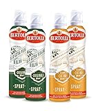 Bertolli Olivenöl Grill Spray Set Olio Di Oliva Cucina 2x200ml + Olio Di Oliva Extra Vergine Originale 2x200ml