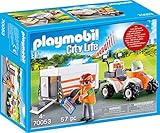 PLAYMOBIL 70053 City Life Quad mit Rettungsanhänger, bunt