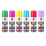 Kreidespray Sprühkreide Markierungsspray 6 Farben wasserlöslich (1 x 6er Set Spraykreide)