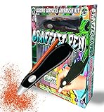 Splat Planet Graffiti Stift, Kabelloser Elektrischer Airbrush Sprayer, Wasserfarbe Spray Pen, Airbrush Marker Set 12 Farben, Abwaschbare Lackstifte Kunst und Handwerk Geschenk