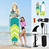 Board Stand Up Paddling, Board Paddling Board Inflatable With Premium Complete Accessories For Children And Adults In Oceans, Rivers And Lakes, 320 X 81 X 15 Cm, Up To 160 Kg320*81*15cm-green