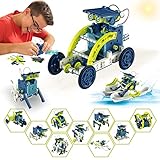 CORLOU STEM Solar Roboter Kinder Spielzeug ab 8 Jahre alte Jungen,Solar Angetrieben Spielzeugen Robot Wissenschaft Kits für 10 12 jährige,DIY Bauspielzeug für Kinder 8 9 10 11 12-jährige