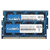 TECMIYO 8GB DDR3 PC3 10600S DDR3-1333MHz SODIMM Arbeitsspeicher RAM CL9 204 Pin 1,5V Nicht-ECC ungepufferter Laptop-Speicher Notebook-RAM-Modul