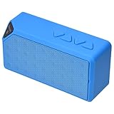 Hagsnec Mini Tragbar Bluetooth Lautsprecher FM TF SD USB Musik Boxen Player Super Fuer Handy PC MP3 MP4 usw, Blau