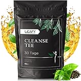 NEU! Cleanse Tee | Natürliche Reinigung und Durchspülung| 105g | 30 Tage Kur | Exklusive Kräutermischung mit Brennesselblättern & Grünem Tee| CO2 Neutrale Verpackung | 100% Natürlich| Leafy