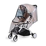 bemece Universal Regenschutz für Kinderwagen, Regenverdeck für buggy, Bequemes Zugangsfenster, Gute Luftzirkulation, Schadstofffrei