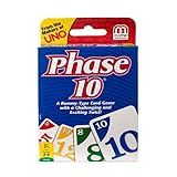 Phase 10 Kartenspiel für Kinder und Familien mit 112 Karten Geeignet für 2 - 10 Spieler Phase 10 Karten Gesellschaftsspiel Exklusive Tolles Geschenk für Kinder ab 7 Jahren (Englische Version)