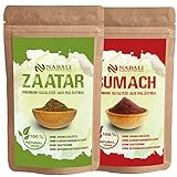 NABALI FAIRKOST FÜR ALLE Zaatar & Sumach nach Ottolenghi Qualitätsware aus Palästina I 100% naturell aromatisch traditionell orientalisch I ohne Konservierungsstoffe I vegan (je 100 Gr)