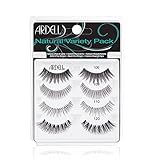 ARDELL Natural Variety Pack, 4 Paar Echthaarwimpern in 4 verschiedenen Styles #106, #109, #110 und #120, wiederverwendbare ultraleichte künstliche Wimpern