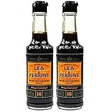 Lea & Perrins - 2er Pack Original Worcestershire Sauce in 150 ml Glasflasche (Würzsauce) - Traditionell englische Worcester Worcestersauce