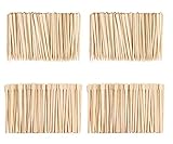 Wachs Spatel Sticks,400PCS Haarentfernung Augenbrauen Wachs Applikator Sticks klein Wachs Spatel Holzspatel Haarentfernung waxing Handwerk sticks