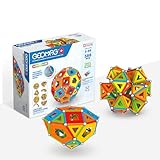 Geomag - Classic Masterbox Magnetische Bausteine für Kinder, Magnetisches Spielzeug, Grüne Kollektion 100% Recyceltes Plastik, 3-99 Jahre, 388 Teile