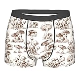 843 Herren Funktionsunterwäsche Retro-Pilz Sport Boxershorts Bequeme Shorts Trunks Fitted Retroshorts S