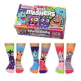 United Oddsocks Miss Mashers, Socken für Mädchen, Mehrfarbig, Gr.- 30.5-38.5 EU