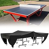 GAESHOW Tischtennis Abdeckung, Schutzhülle Tischtennisplatte Wasserdicht Abdeckhülle mit Tasche, Tischtennis Plane für Außen Outdoor und Indoor 280x153x73cm