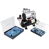 Timbertech ABPST06 Airbrush-Set und Kolbenkompressor