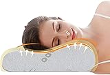 Memory Foam Kopfkissen, Orthopädisches Nackenstützkissen für Seiten- und Rückenschläfer, Visco Schlafkissen mit Bambus Bezug, Ergonomisches Nackenkissen für HWS