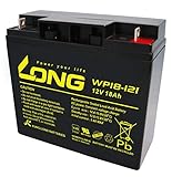 Akku 18Ah 12V AGM WP18-12I zyklenfest Blei Batterie Rasenmäher Rasentraktor Aufsitzmäher Boot Scooter 17Ah 19Ah 20Ah 22Ah 23Ah