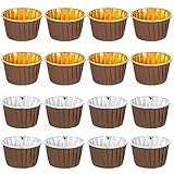 Mobestech 100 Stück Cupcake Dessert Ei Liner Liner Cuake Torte Duschen Hochzeit Zuhause Halter Papierladen Folienformen Baby Für Kaffee Kuchen Bäckerei Non-Cases Metallic