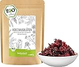 Hibiskusblüten BIO ganz und getrocknet 1000 g - Premium HIbiskus Tee - Hibiskusblütentee 100% natürlich aus biologischem Anbau - bioKontor