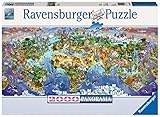 Ravensburger Puzzle 16698 - Wunder der Welt - 2000 Teile Puzzle für Erwachsene und Kinder ab 14 Jahren, Puzzle-Weltkarte im Panorama-Format