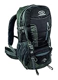 Highlander Erwachsene Rucksack Hiker Wanderrucksack, schwarz/Grau, 60 x 35 x 24 cm