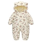 Weihnachten Kostüm Baby Kleidung, Baby Strampler Schneeanzug Junge Mädchen Overall Cartoon Jumpsuit Winter Babykleidung mit Kapuze Strampler Jumpsuit Outfits