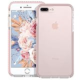 MATEPROX iPhone 8 Plus iPhone 7 Plus Hülle, Shield Serien Robustes Schutzgehäuse, superklare PC-Rückseite, TPU Bumper, Anti-Scratch stoßfeste Schutzhülle für iPhone 7 Plus/8 Plus 5.5''-Rosa