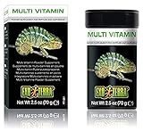 Exo Terra Puderzusatzpräparat, Multivitamin, Futterzusatz für Reptilien, 70g