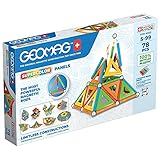 Geomag - Supercolor Magnetische Bausteine für Kinder, Magnetisches Spielzeug, Grüne Kollektion 100% Recyceltes Plastik, 5-99 Jahre, 78 Teile